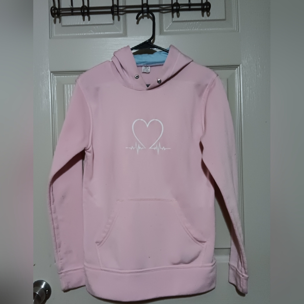 Pink Heart Hoodie🎀 (Large)